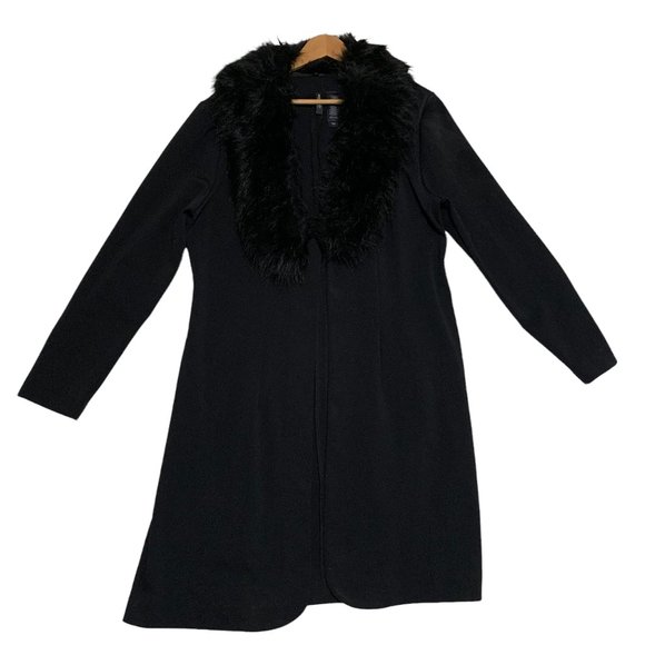 Bisou Bisou Ladies Coat with Removable Faux Fur Collar - Picture 1 of 5